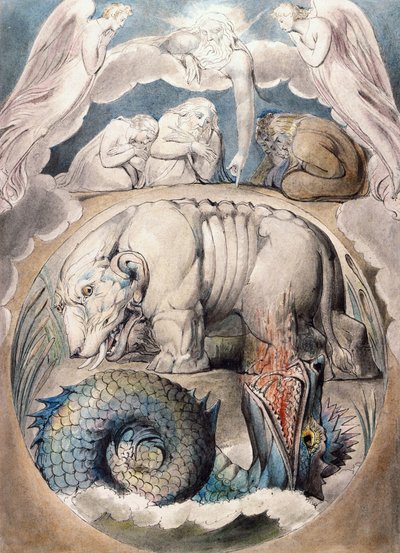 Behemot y Leviatán de William Blake
